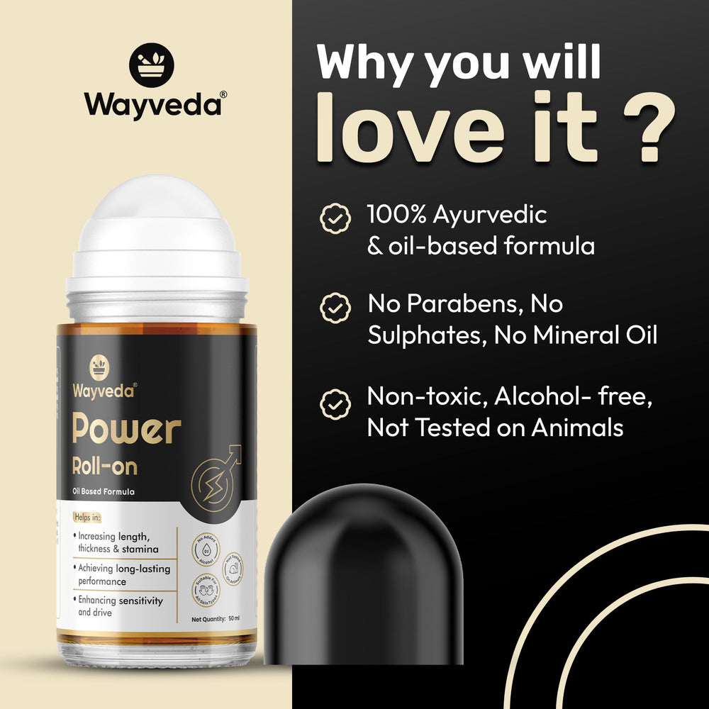 Wayveda Power Roll-On For Men - 50ml | Male Enhancer