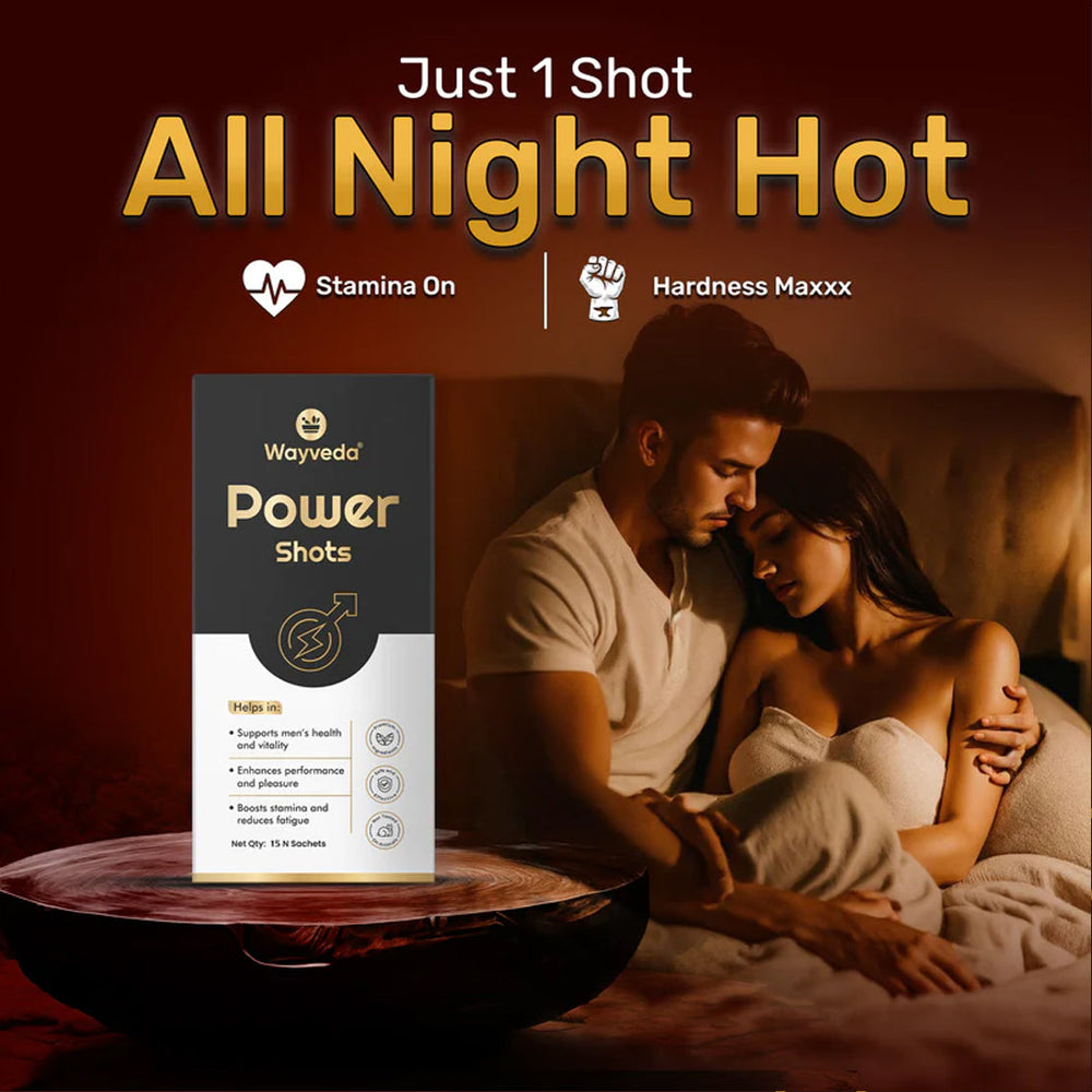 Wayveda Power Shots - Stamina & Performance Booster For Men - 15N