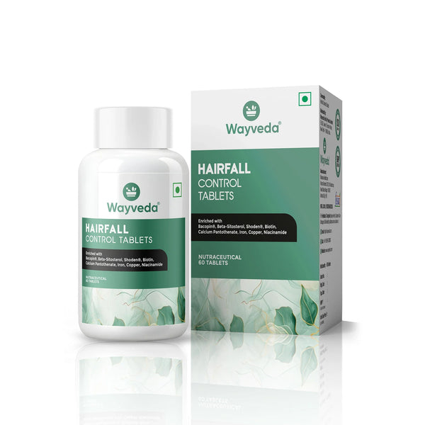 Wayveda Hairfall Control Tablets-60N - Wayveda