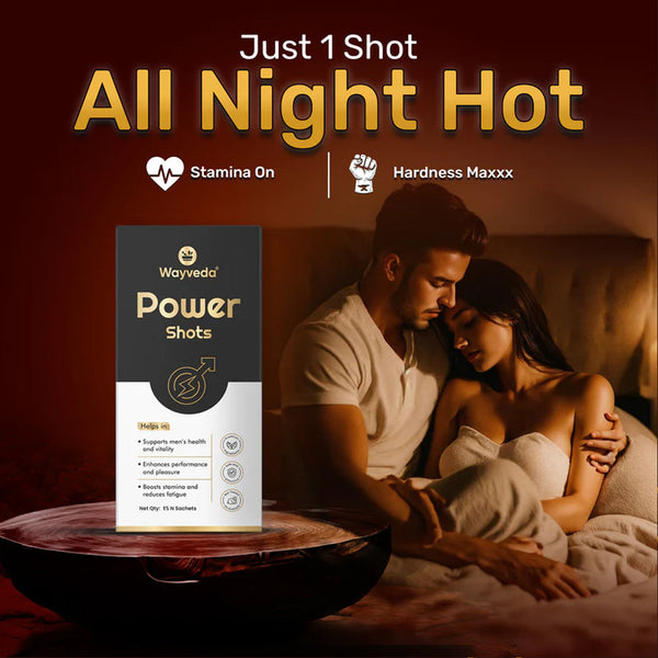Wayveda Power Shots  - Stamina & Performance Booster For Men - 15N