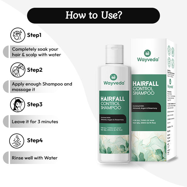 Wayveda Hairfall Control Shampoo-200ml - Wayveda