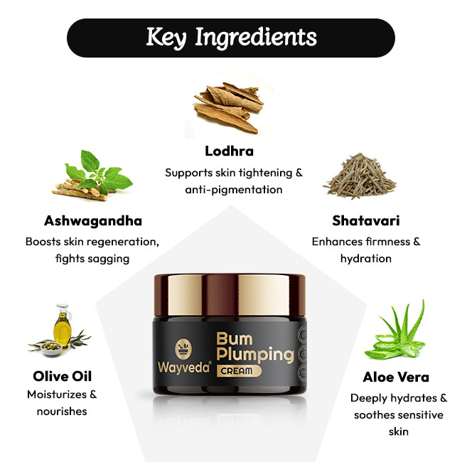 Wayveda Bum Plumping Cream - 50g - Wayveda